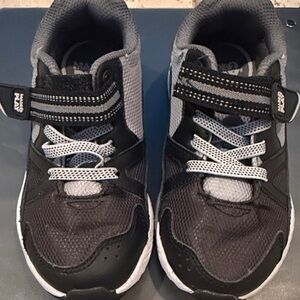 Kids Black and Gray Athletic Shoes